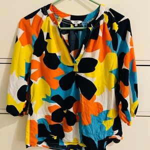 Crown & Ivy Multicolor Floral Blouse
